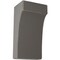 Ekena Millwork 5 1/4"W x 4"D x 10"H Clarksville Wood Vintage Decor Bracket, Reclaimed Grey BKTWD05X04X10CVGY - alternate 1